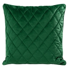 POSZEWKA PIKOWANA WELUR VELVET 50X50 ZIELONA