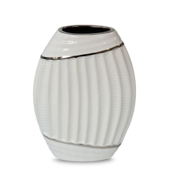 WAZON DEKORACYJNY 20X7X27 CM BIAŁY