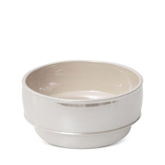 MISA DEKORACYJNA OZDOBNA MISKA 20X10 CM PERŁOWA