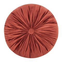 POSZEWKA WELUR VELVET OKRĄGŁA 40 CM CEGLANA RUDA