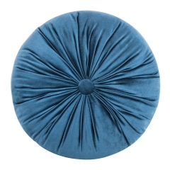 POSZEWKA WELUR VELVET OKRĄGŁA 40 CM NIEBIESKA