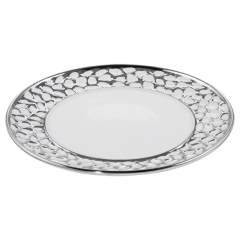 PATERA OZDOBNA TACA TACKA TALERZ 30X2 CM BIAŁA