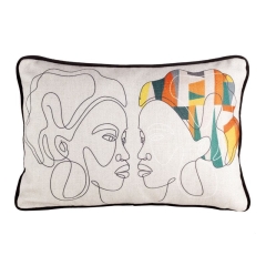 POSZEWKA WELUR VELVET 45X30 BIAŁA W STYLU ETNO