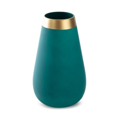 WAZON ZW?ANY OZDOBNY NA KWIATY 14X25 TURKUSOWY