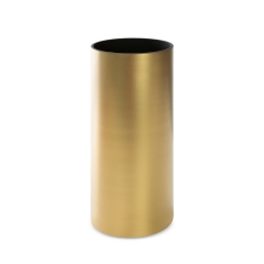 WAZON OZDOBNY NA KWIATY SZKŁO 15X35 ZŁOTY