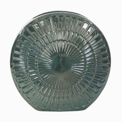 WAZON DEKORACYJNY 39X15X39 CM TURKUSOWY