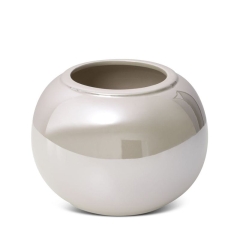 OSŁONKA NA DONICZKĘ CERAMICZNA 22X16 CM PERŁOWA