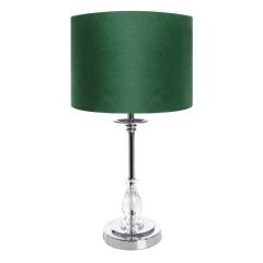 LAMPA LAMPKA NOCNA GLAMOUR 30X53 CM CIEMNOZIELONA