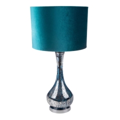 LAMPA STOJĄCA NOCNA NA SZAFKĘ 36X69 CM BRĄZOWA