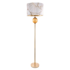 LAMPA WYSOKA STOJĄCA NOWOCZESNA BIAŁA LIŚCIE 165CM