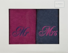 KOMPLET RĘCZNIKÓW 50X90 DLA NIEJ I NIEGO PREZENT