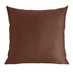 Poszewka satynowa 40x40 Nova brązowa jednobarwna E