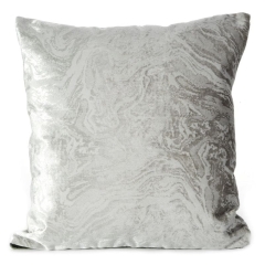 żakardowa poszewka VELVET 42X42 CM SREBRNY