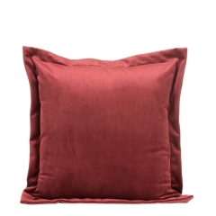 POSZEWKA na poduszkę welurowa velvet 45X45 BORDOWA