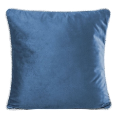 POSZEWKA welurowa velvet welwet 45X45 CM GRANATOWA