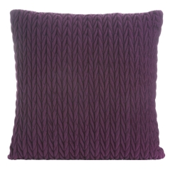 poszewka VELVET z nicią efekt 3d 45X45 CM BORDOWA