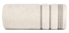 RĘCZNIK BAWEŁNA FROTTE BORDIURA 30X50 CM BEŻOWY