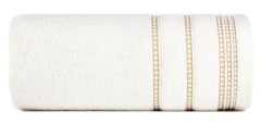 RĘCZNIK BAWEŁNA FROTTE BORDIURA 30X50 CM KREMOWY