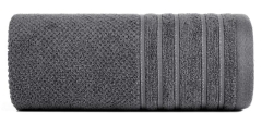 RĘCZNIK BAWEŁNA FROTTE PASKI 30X50 CM SZARY