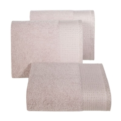 Eurofirany Ręcznik Luna Glamour 30X50 CM PUDROWY