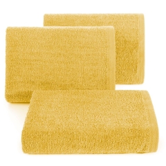 RĘCZNIK GŁADKI BAWEŁNA FROTTE 30X50 MUSZTARDOWY