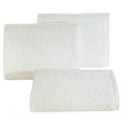 RĘCZNIK GŁADKI BAWEŁNA FROTTE 50X90 CM BIAŁY
