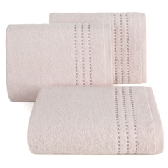 RĘCZNIK BAWEŁNA FROTTE BORDIURA 50X90 CM RÓŻOWY