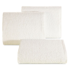 RĘCZNIK GŁADKI BAWEŁNA FROTTE 50X100 CM KREMOWY