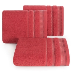 RĘCZNIK BAWEŁNA FROTTE 500g/m2 70X140 CM CZERWONY