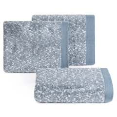 Ręcznik 50x90 NIEBIESKI BAWEŁNA frotte BOUCLE