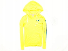 *I Hollister Mens Hoodie Sweatshirt Yellow M