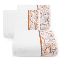 Ręcznik BAWEŁNA 70x140 BIAŁY Żakardowy Frotte