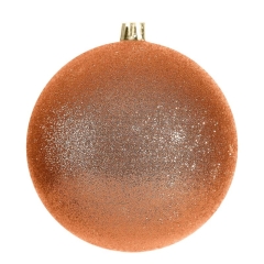 BOMBKA CHOINKOWA 10 CM POMARAŃCZOWA 6szt