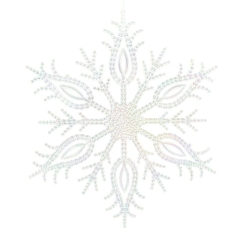 OZDOBA ŚWIĄTECZNA PL 75 20 CM TRANSPARENTNY 6szt
