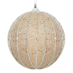 BOMBKA CHOINKOWA  10 CM SZAMPAŃSKI 4szt