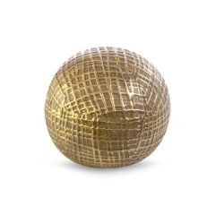 KULA DEKORACYJNA FIGURKA KULI 11X9 CM BRĄZOWA 2szt