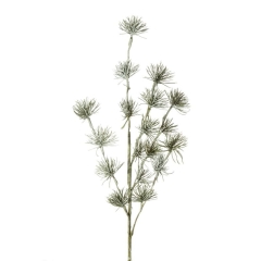 KWIAT sztuczny gałązka  80 CM DŁ. KWIAT 35 CM ZIELONY 12szt