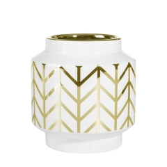 WAZON DEKORACYJNY 15X16 CM BIAŁY 2szt