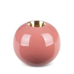 OZDOBNY ŚWIECZNIK NA PODGRZEWACZE 12X11 CM RÓŻOWY 2szt