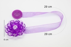 UPINACZ chwost  Z MAGNESEM KWIATEK FIOLETOWY 2szt