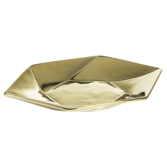 PATERA DEKORACYJNA  35X20X4 CM ZŁOTY 2szt