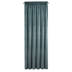 MATOWA ZASŁONA VELVET TAŚMA 140X270 CM NIEBIESKI