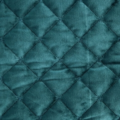 NARZUTA PIKOWANA WELUR VELVET 170X210 TURKUSOWY