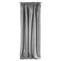 ZASŁONA GLAMOUR NADRUK NA TAŚMIE 140X270 CM SZARA