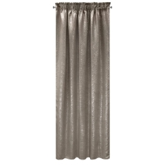 ZASŁONA GLAMOUR NADRUK NA TAŚMIE 140X270 CM BEŻOWA
