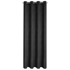 ZASŁONA TŁOCZONA PRZELOTKI WELUR 140X250 CZARNA