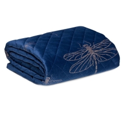 NARZUTA PIKOWANA KAPA WELUR VELVET 220X240 GRANAT