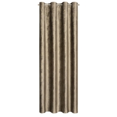 ZASŁONA PRZELOTKI WELUROWA VELVET 140X250 BRĄZOWA