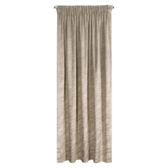 ZASŁONA MARMUR WELUR VELVET TAŚMA 140X270 BEŻOWA