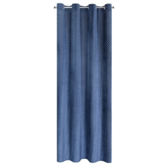 ZASŁONA PRZELOTKI WELUR W PASKI 140X250 GRANAT